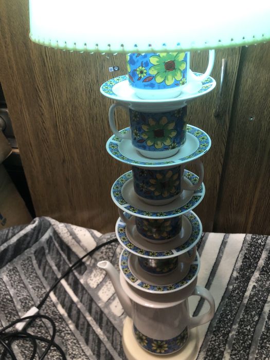 Veioza ceramica 90cm înălțime