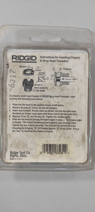 Гребёнки резьбонарезные Ridgid