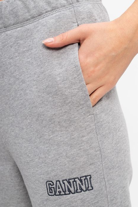 Ganni Logo-embroidered track pants дамско долнище