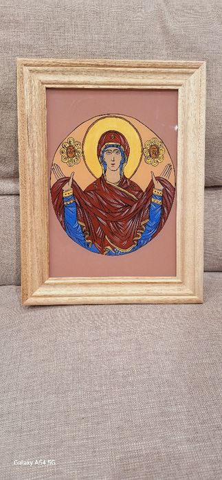 Icoane pe sticla pictate manual