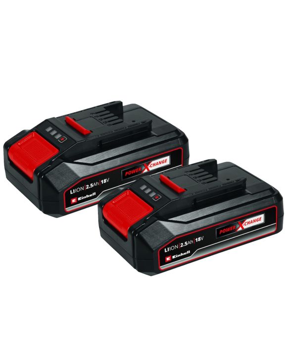 Set 2 acumulatori Einhell Power-X-Change 4511524, 2.5 Ah, 18 V