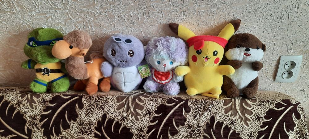 Игрушки мягкие выйгранные