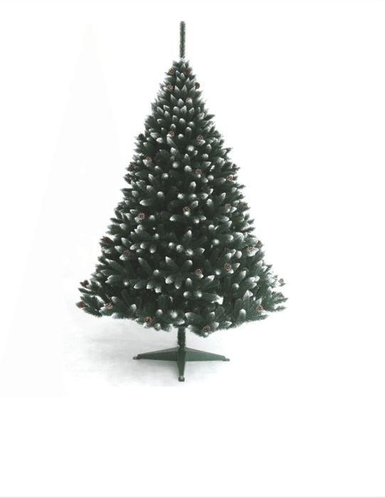 Brad artificial lux nins si conuri 220 cm NOU