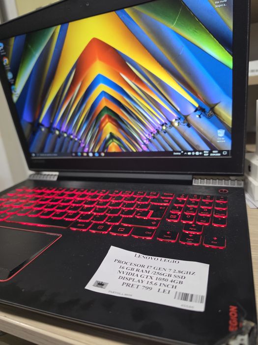 Amanet Royal: Lenovo Legion /Intel i7/16gb Ram/256gb Ssd/ Nvidia gtx1050