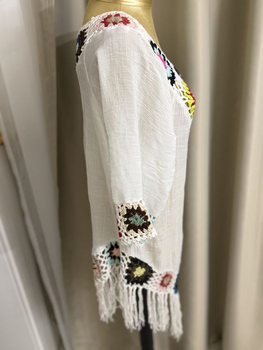 Плажна плетена рокля туника С-М-Л