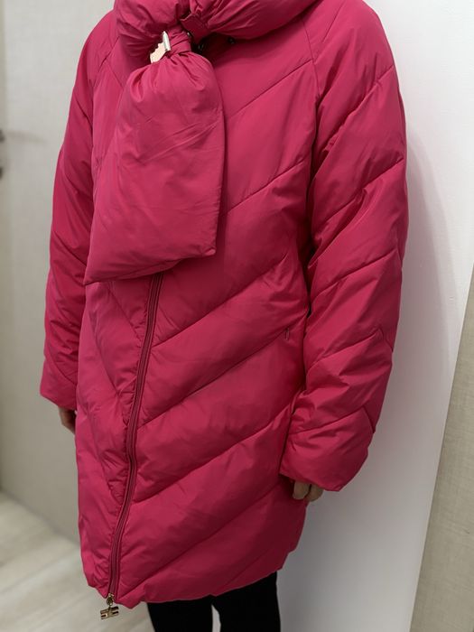 Geacă lungă Elisabetta Franchi – fucsia – mărimea 42 IT