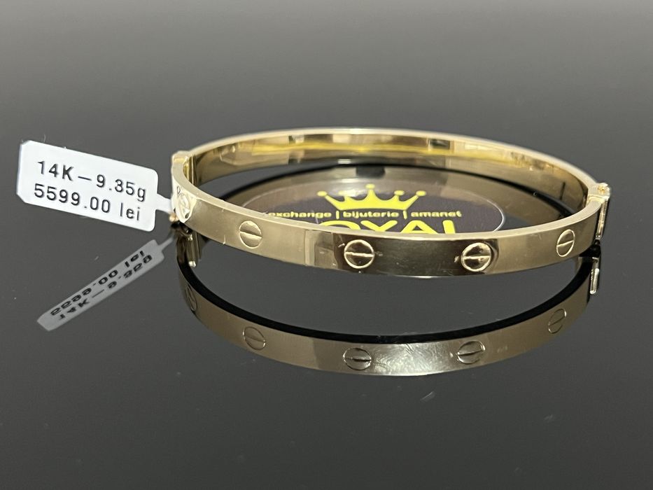 Bijuteria Royal CB : Bratara dama aur 14k 585  9,35 grame