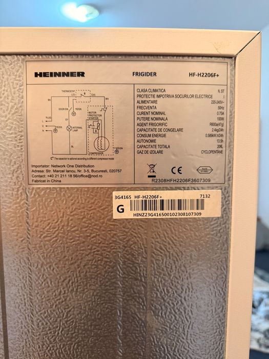 Frigider HEINNER HF-H2206F+