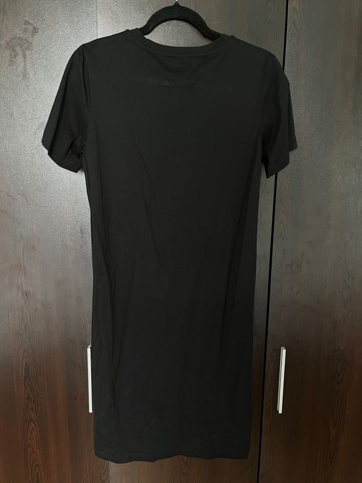 Дамска черна рокля с къс ръкав PINKO