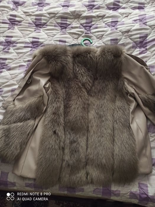 Полокоженная мини шуба. Yarim kojali shuba