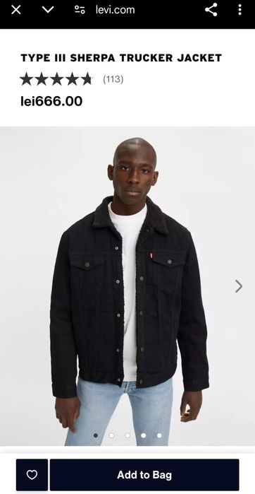 Geaca jacheta blugi LEVI'S TRUCKER, marimea M