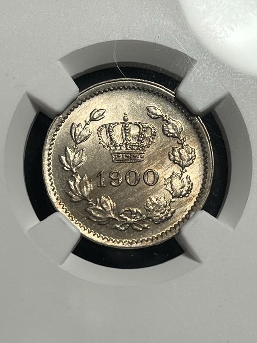 10 bani 1900 MS63, gradata NGC
