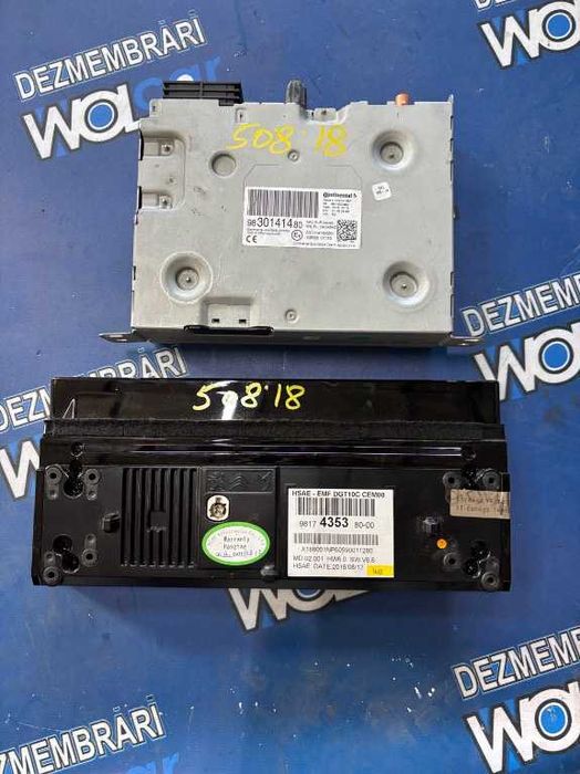 Display + unitate navigatie Peugeot 508 2019 9830141480