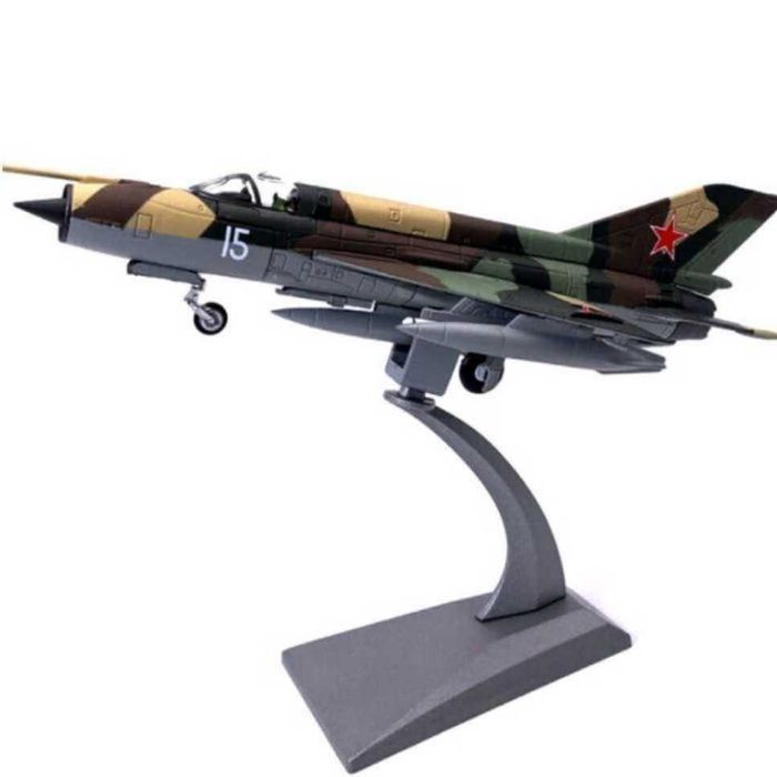 Macheta avion metalica MIG-21 Fishbed scara 1:72 22cm