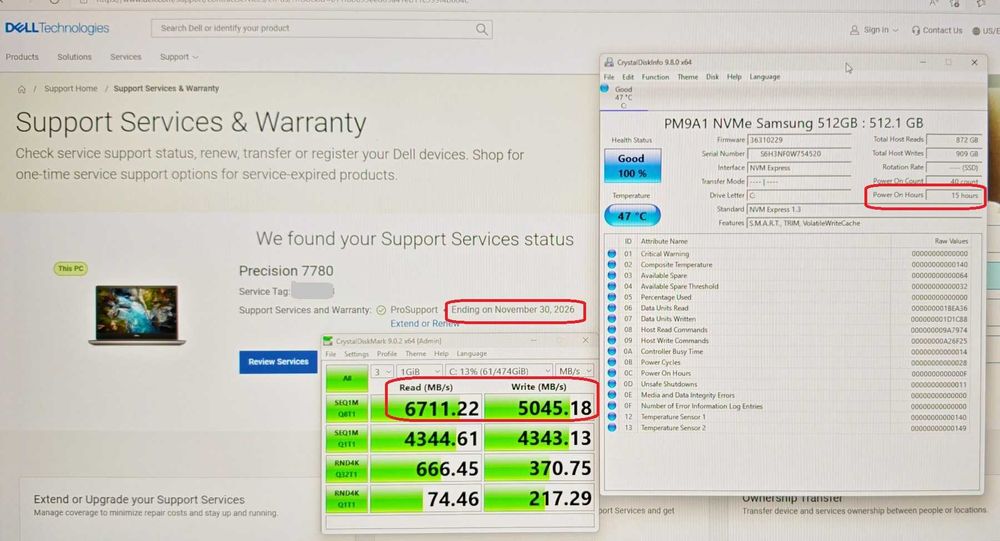Dell Precision 7780/Intel Core i7-13850HX/NVidia RTX Ada 2000 8GB/16GB RAM/512GB NVME SSD/17.3 IPS FHD 500 nits. 100 DCI-P3 ЧИСТО НОВ ГАРАНЦИЯ