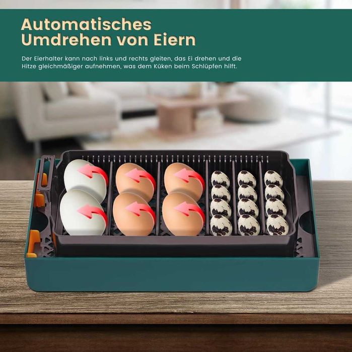 Incubator cu 10 ouă cu întoarcere automată