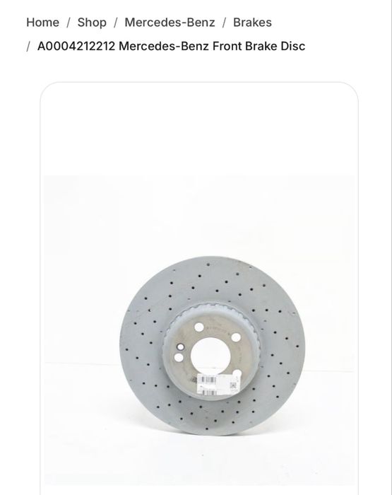 Discuri frana fata mercedes originale 342 x 32 mm A0004212212