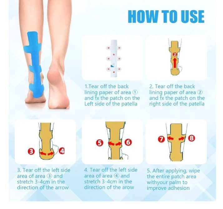 Всякакви видове кинезио лента ,10 бр в опаковка
