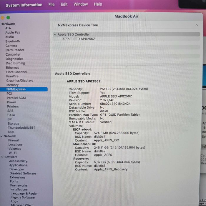 Laptop Apple MacBook Air 13" M4 16GB RAM 256GB Zeus Amanet Militari 36166