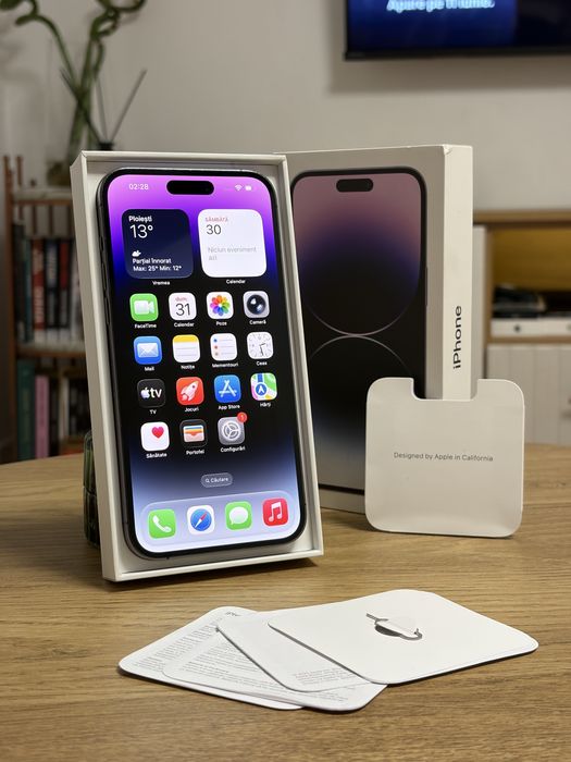 iPhone 14 Pro Max - 100% - Deep Purple - 128GB Liber de retea