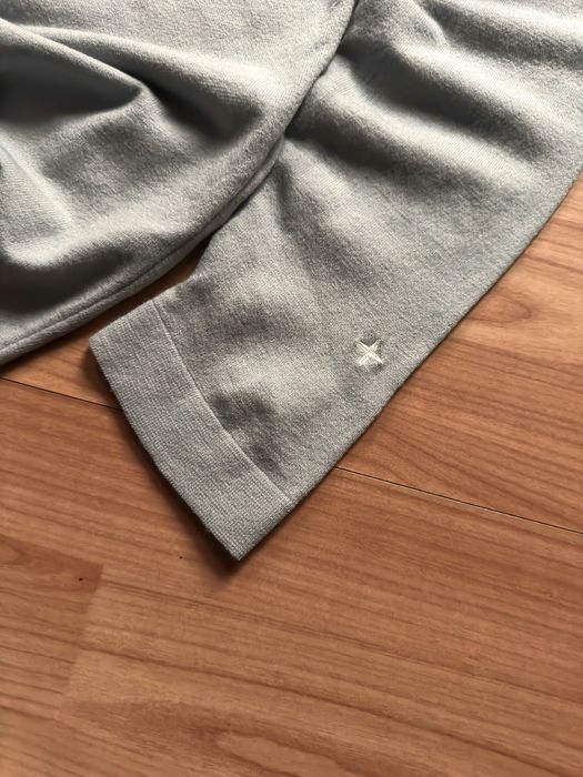 Pullover sweater fine knit stretch crewneck Stone Island pearl grey