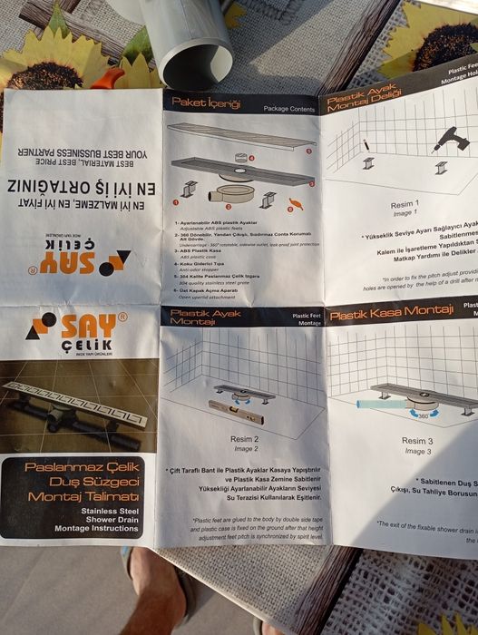 Сифон точков Драголов и линеен сифон 80 см.SAY