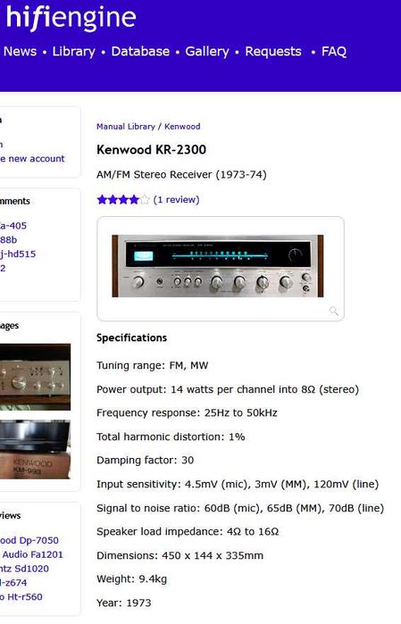 KENWOOD KR-2300 / SCOTT R 316L receivere amplitunere Hi-Fi vintage