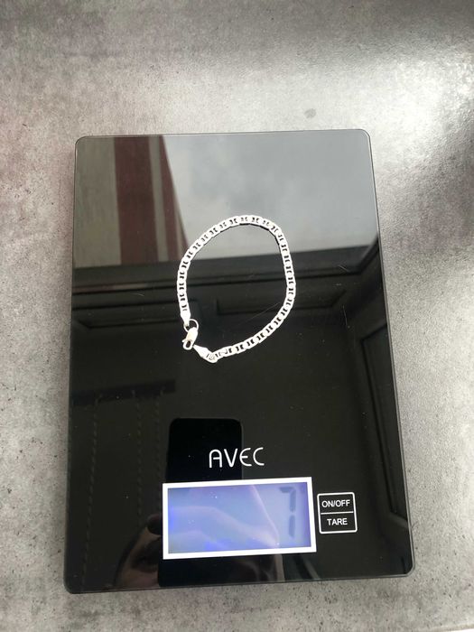 Сребърна гривна- 7гр, проба 925, 21см