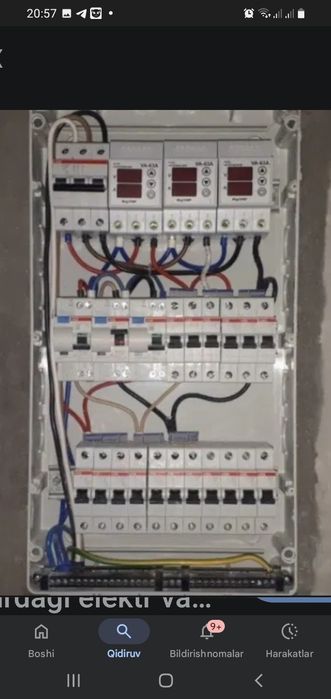 Elektrika va santexnik xizmati ishlari ko'rsatiladi