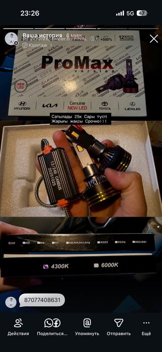 Лед фары Promax led