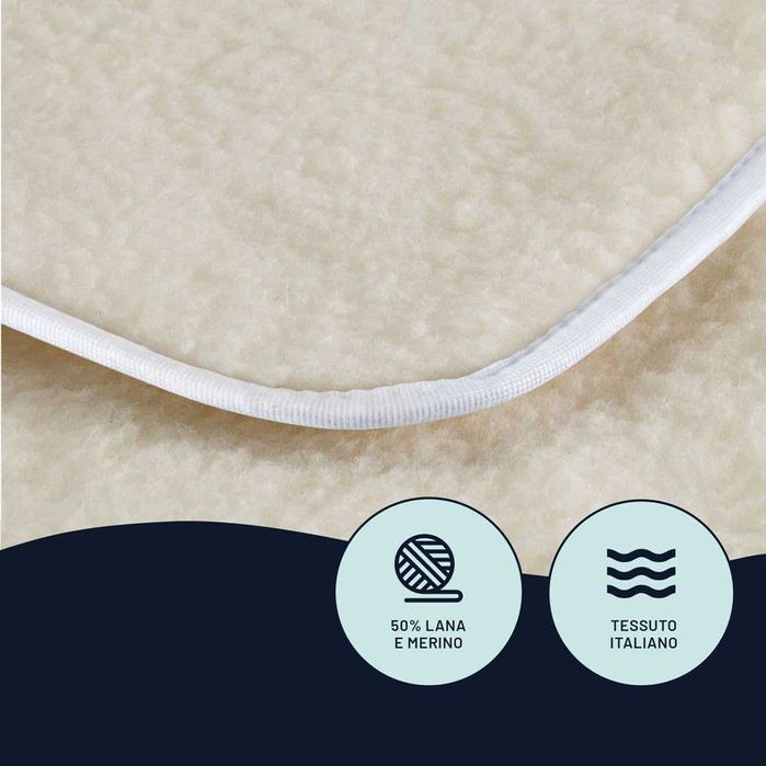 Pătură electrică dublă Imetec 150x160 – Lână, Made in Italy