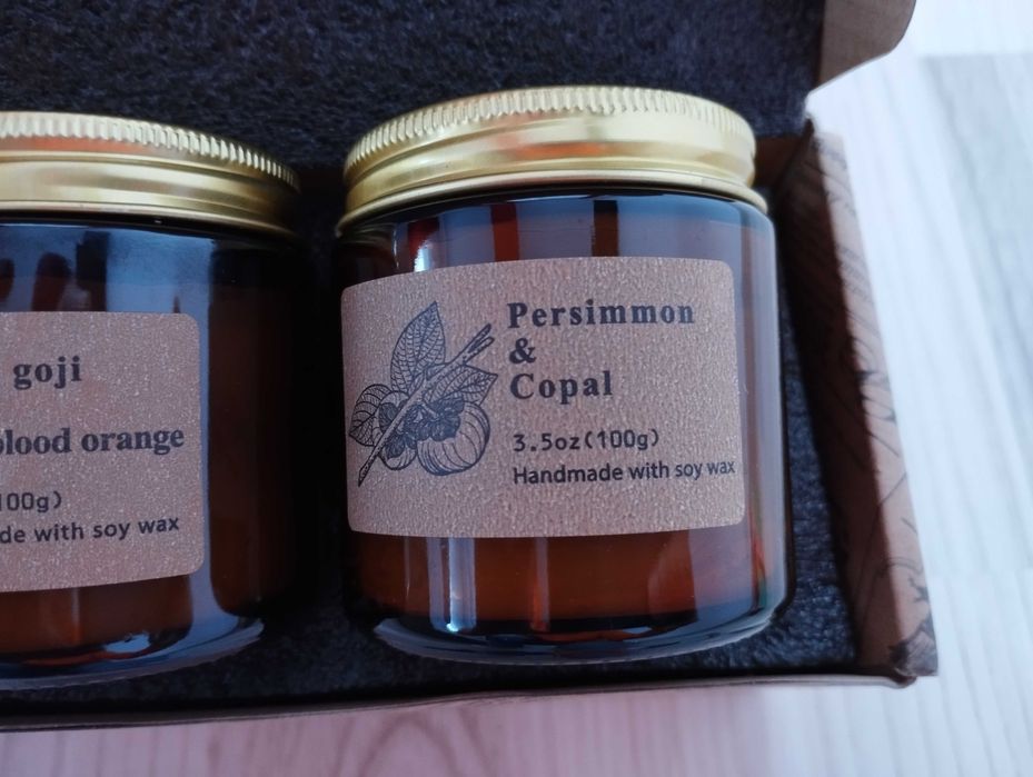 Set 3 lumânări parfumate