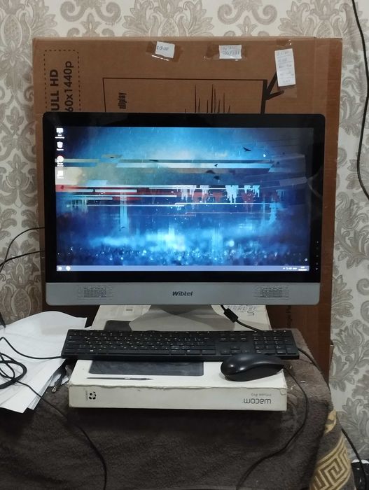 22 IPS МОНОБЛОК кампютер\\ i3-7100 \\ GEN-7 \\ 4GB \\ 500GB \\Эк-22IPS