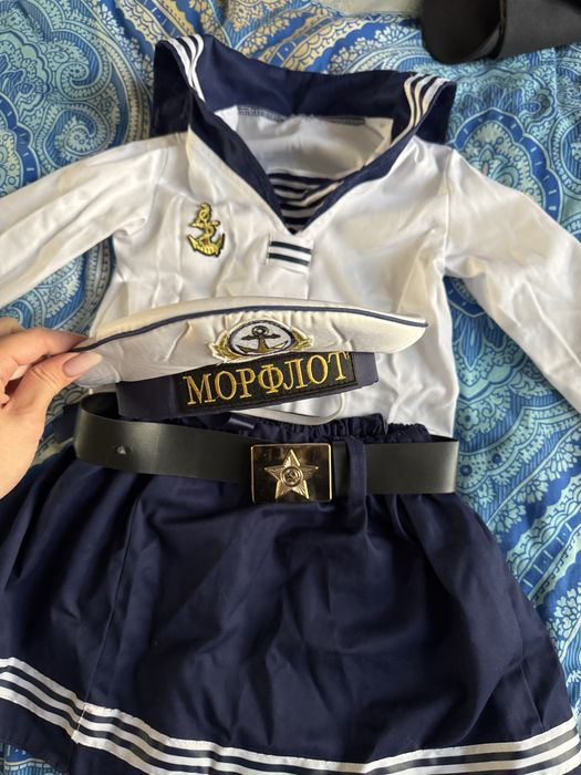 Костюм морячки для девочки 7-8 лет