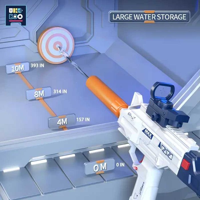 Pistol cu apa electric, distanta 12m, rezervor 500ml, acumulator - NOU