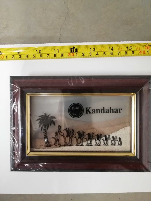 Пано с оригинален пясък от 7-те  Арабски емирства