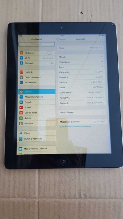 Tableta Apple iPad2 9.7" inch! 32GB + WiFi!