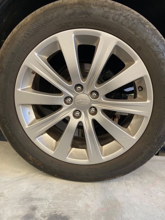 Jante subaru impreza wrx R17 5x100 anvelope GoodYear vara 215 55 R17