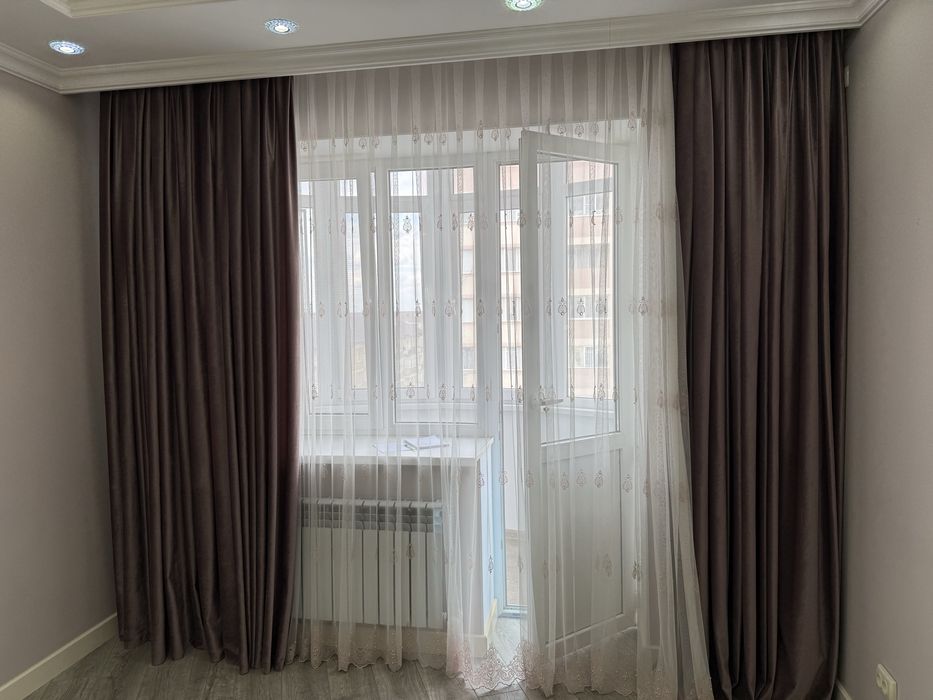 Шторы с тюлями для 5 окон