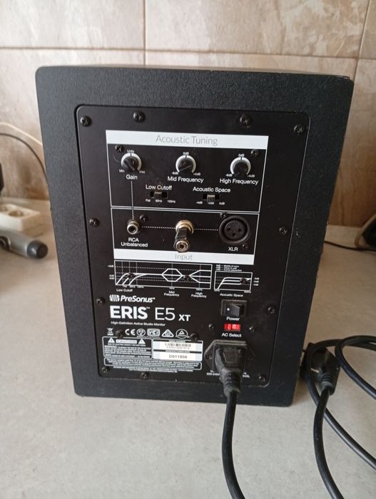 Monitor de studio PreSonus Eris E5 XT, 48Hz - 20 kHz, 102 dB, Negru