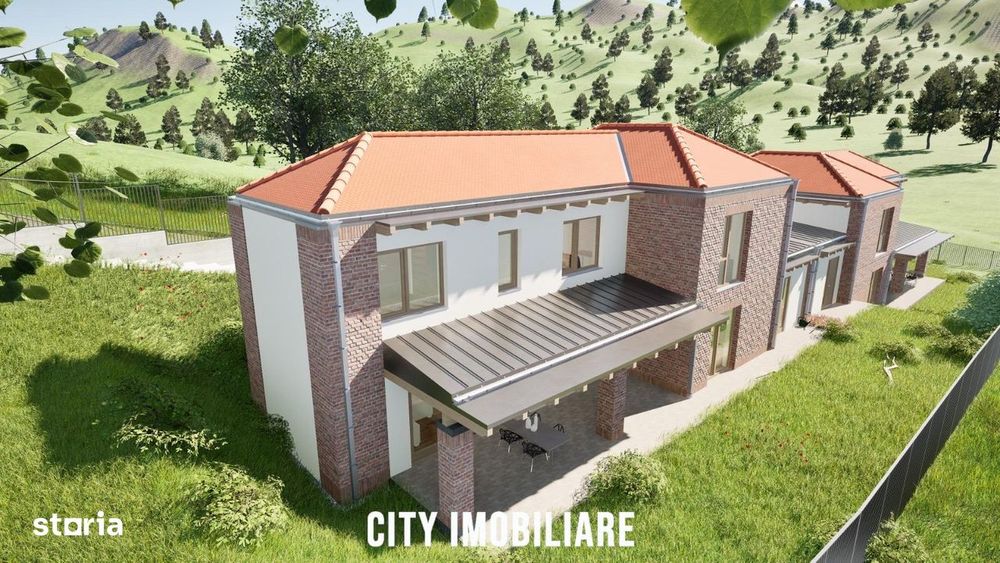 Teren intravilan 1.375 mp cu Proiect autorizat pentru duplex, Feleacu