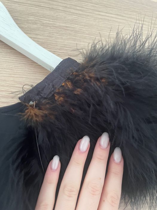 Rochie de ocazie cu pene dama