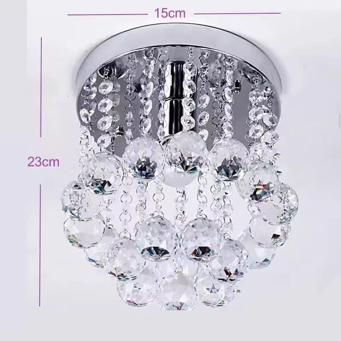 Луксозен плафон с кристали