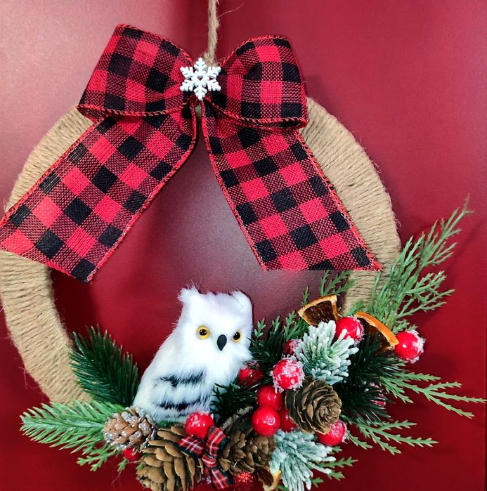 Коледни венци/Елхи с мъх/висулки за закачане/ късметчета