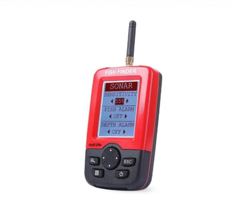 Сонар за риболов Sonar Fish Finder XJ-01, LCD екран, Безжичен сонарен