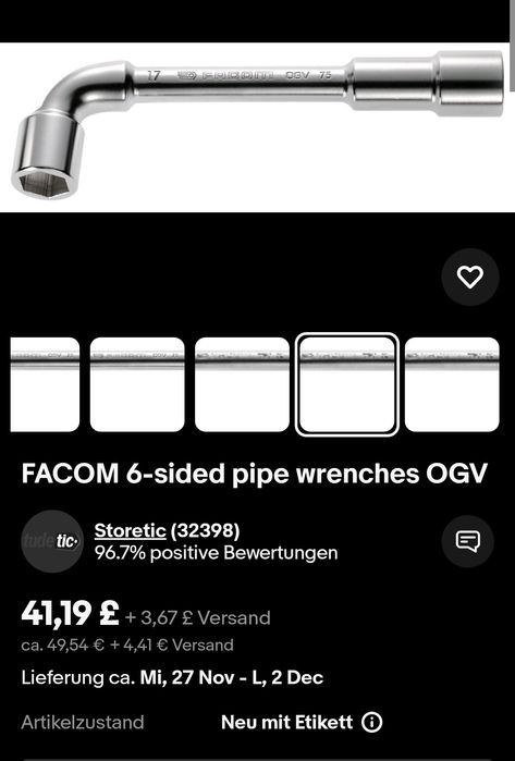 Chei tubulare profesionale Facom