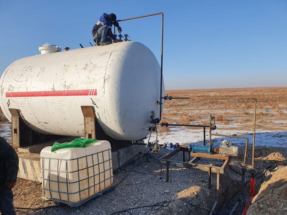 газ заправка газгольдер