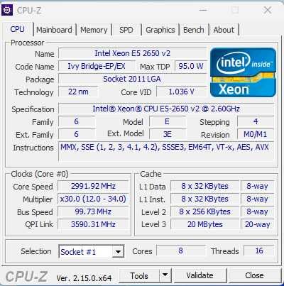 Мощен двупроцесорен компютър с Xeon E5-2650 v2 и 128GB RAM –за работа!