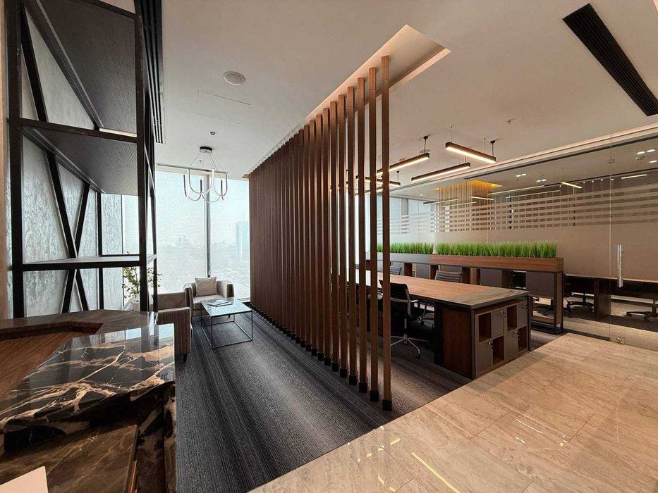 Аренда офиса в Nest One с мебелью | 10 этаж | угловое помещение