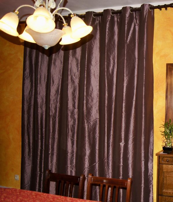 3 пердета високо качество с затъмняващ плат в конплект с корнизи